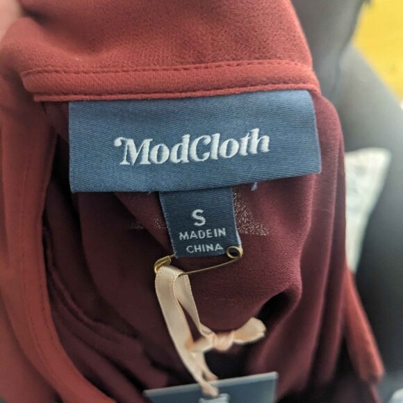 *NWT* Modcloth Peter Pan Collar Vintage-Style Blouse - Picture 4 of 4